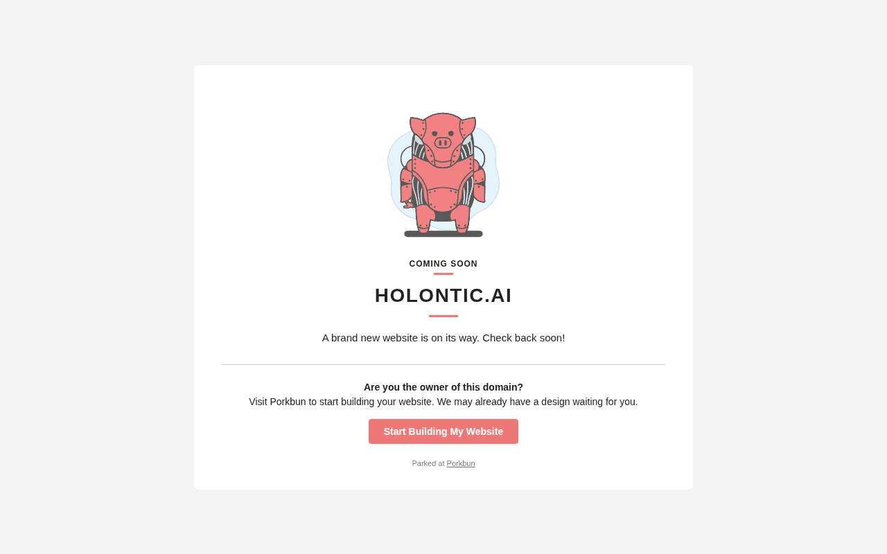 Screenshot of holontic.ai