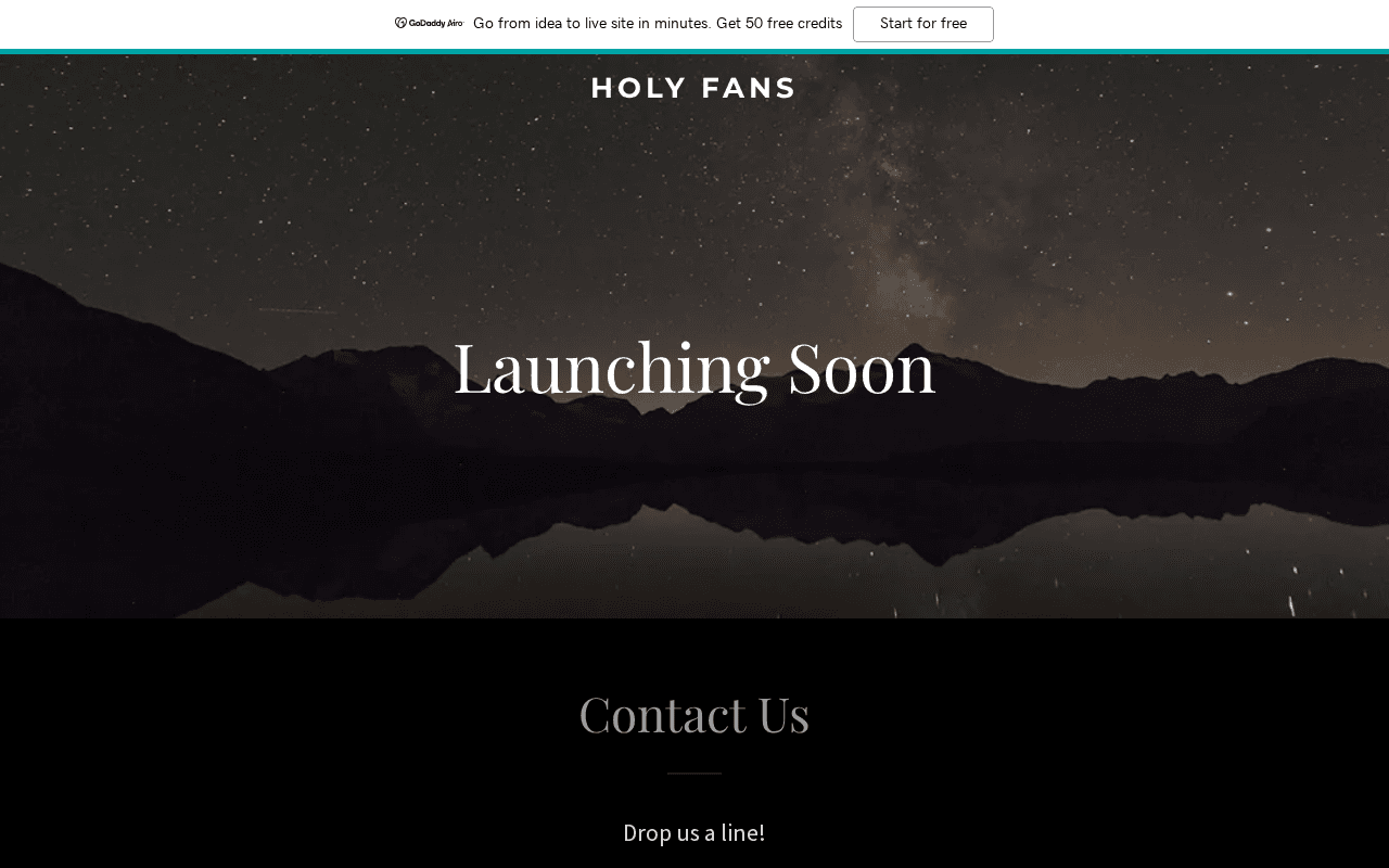 Screenshot of holyfans.ai