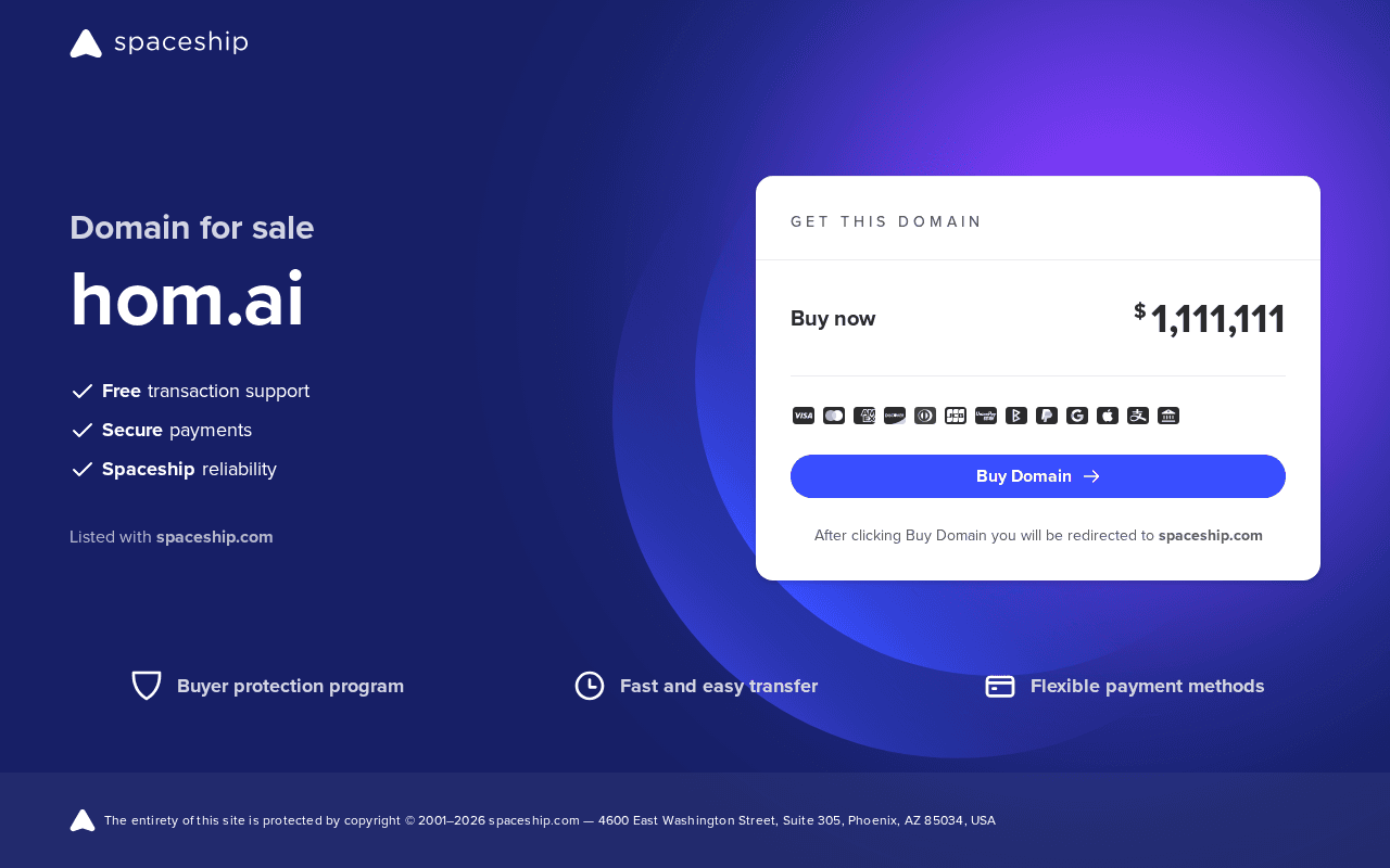 Screenshot of hom.ai