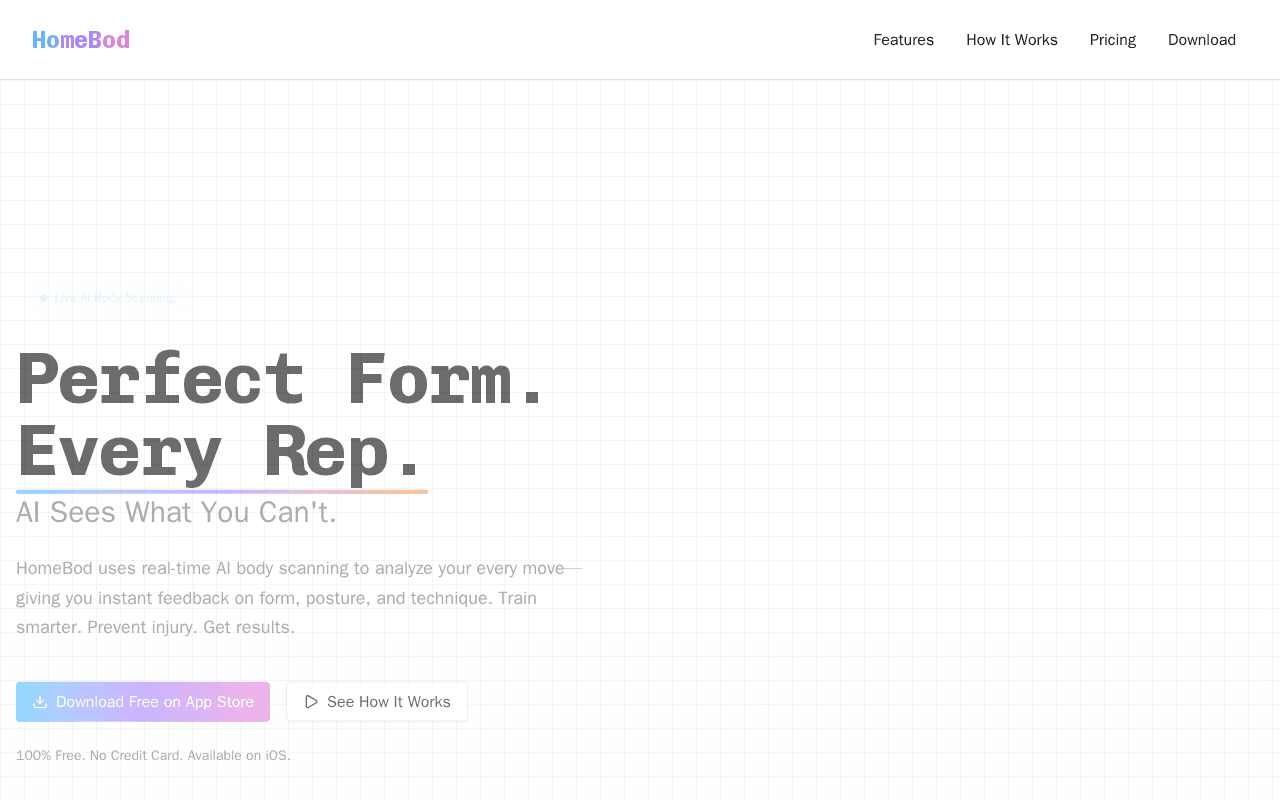 Screenshot of homebod.ai
