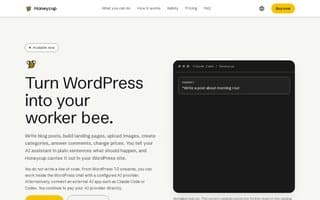 Screenshot of honeycup.ai