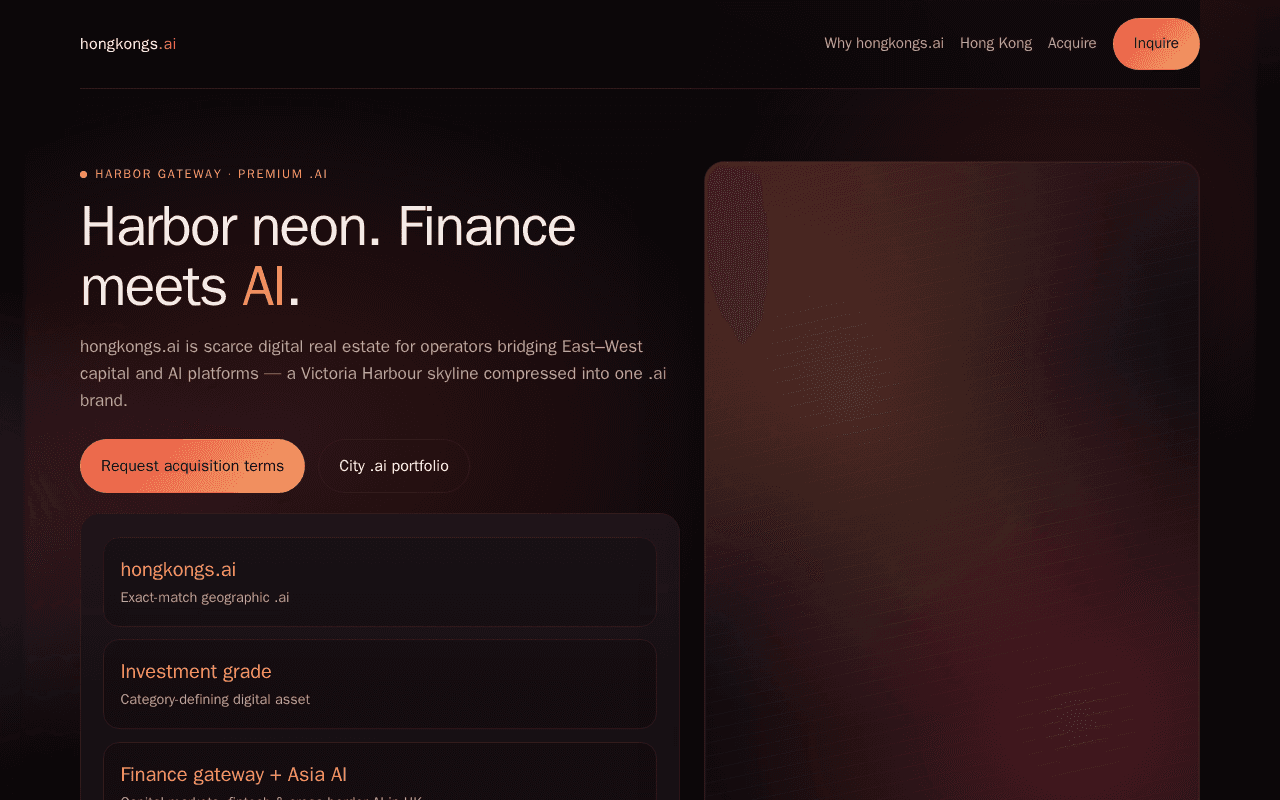 Screenshot of hongkongs.ai