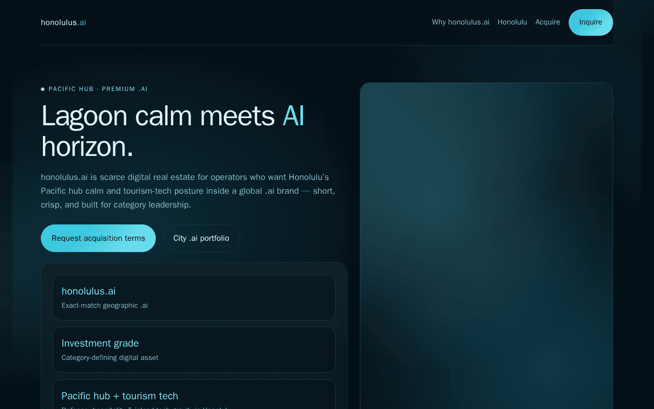 Screenshot of honolulus.ai