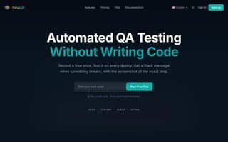 Screenshot of horusqa.ai