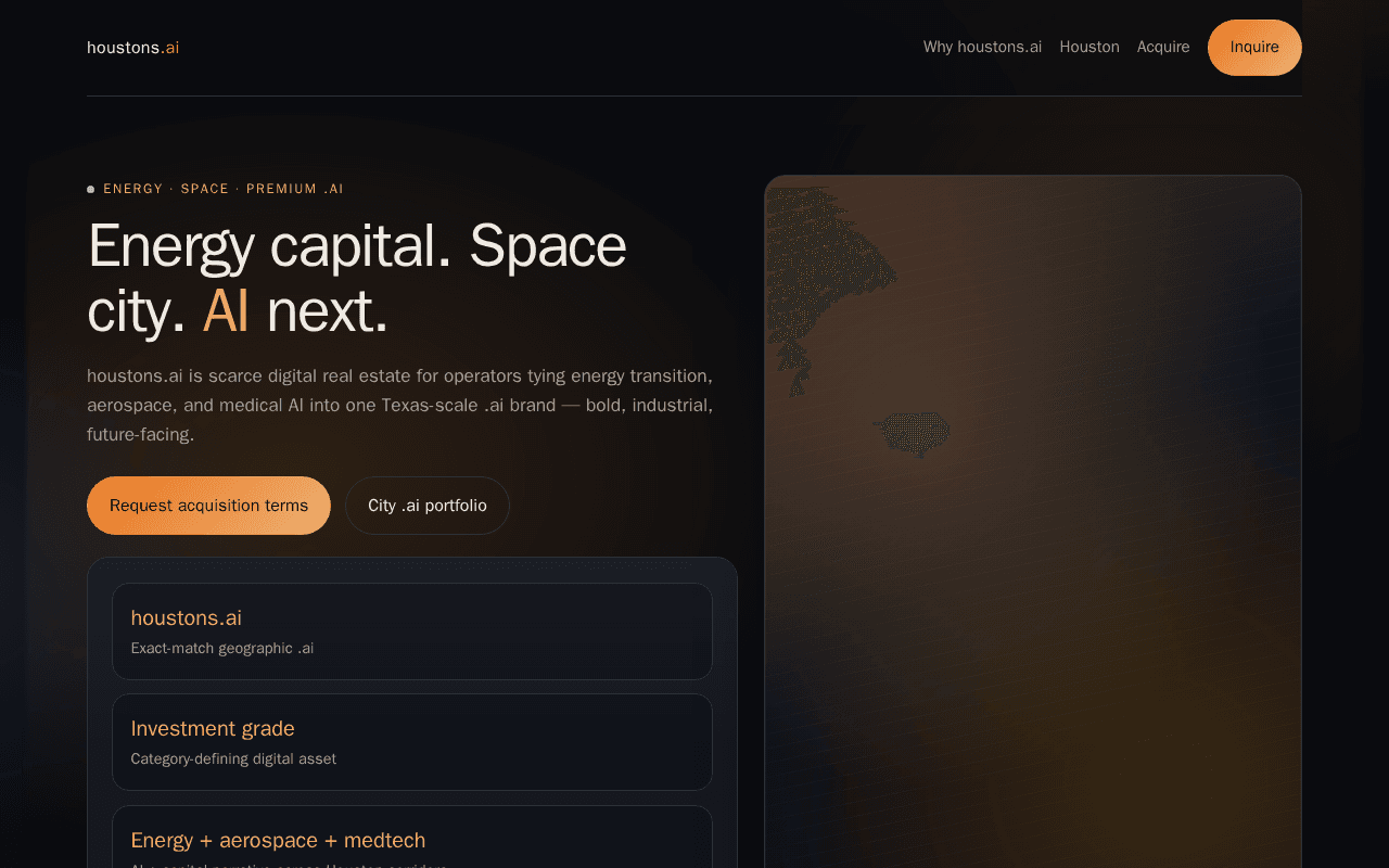 Screenshot of houstons.ai