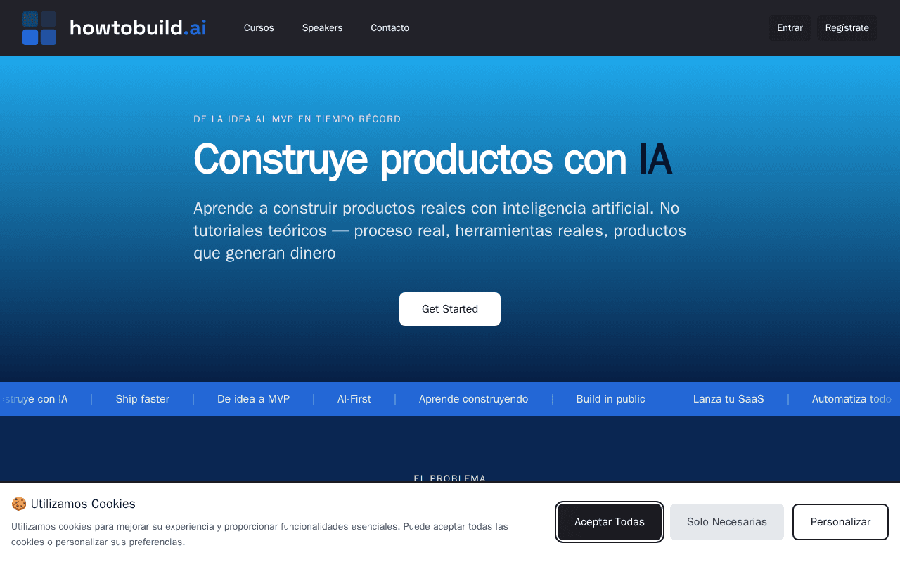 Screenshot of howtobuild.ai