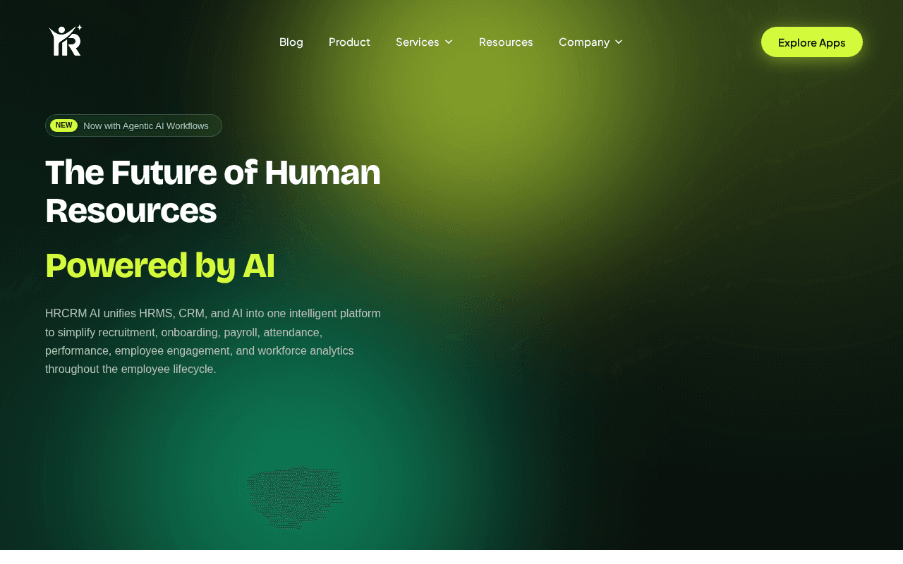 Screenshot of hrcrm.ai