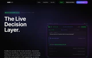 Screenshot of hudbud.ai
