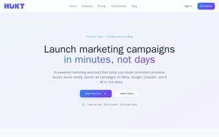Screenshot of hukt.ai