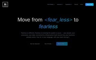 Screenshot of humagined.ai