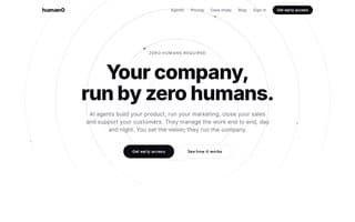 Screenshot of human0.ai