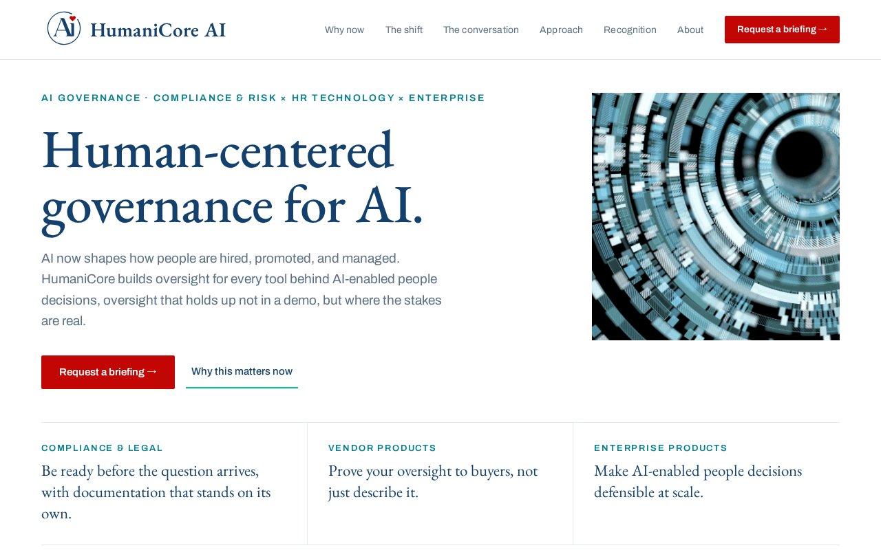 Screenshot of humanicore.ai