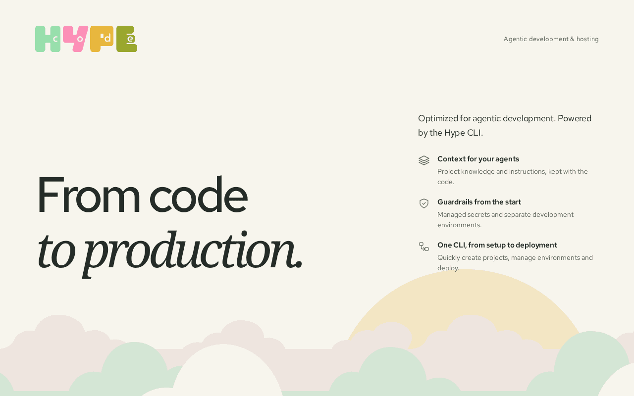 Screenshot of hypecode.ai