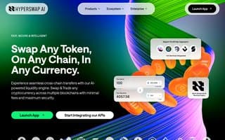 Screenshot of hyperswap.ai