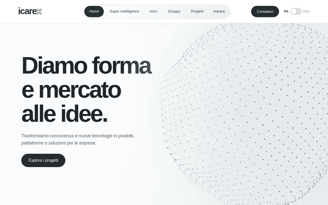 Screenshot of icarex.ai
