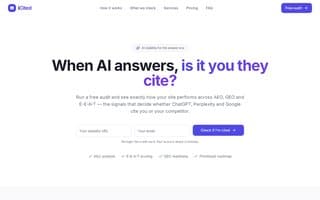 Screenshot of icited.ai