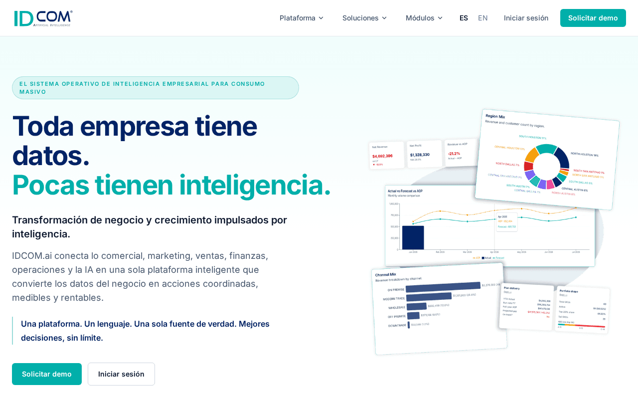 Screenshot of idcom.ai