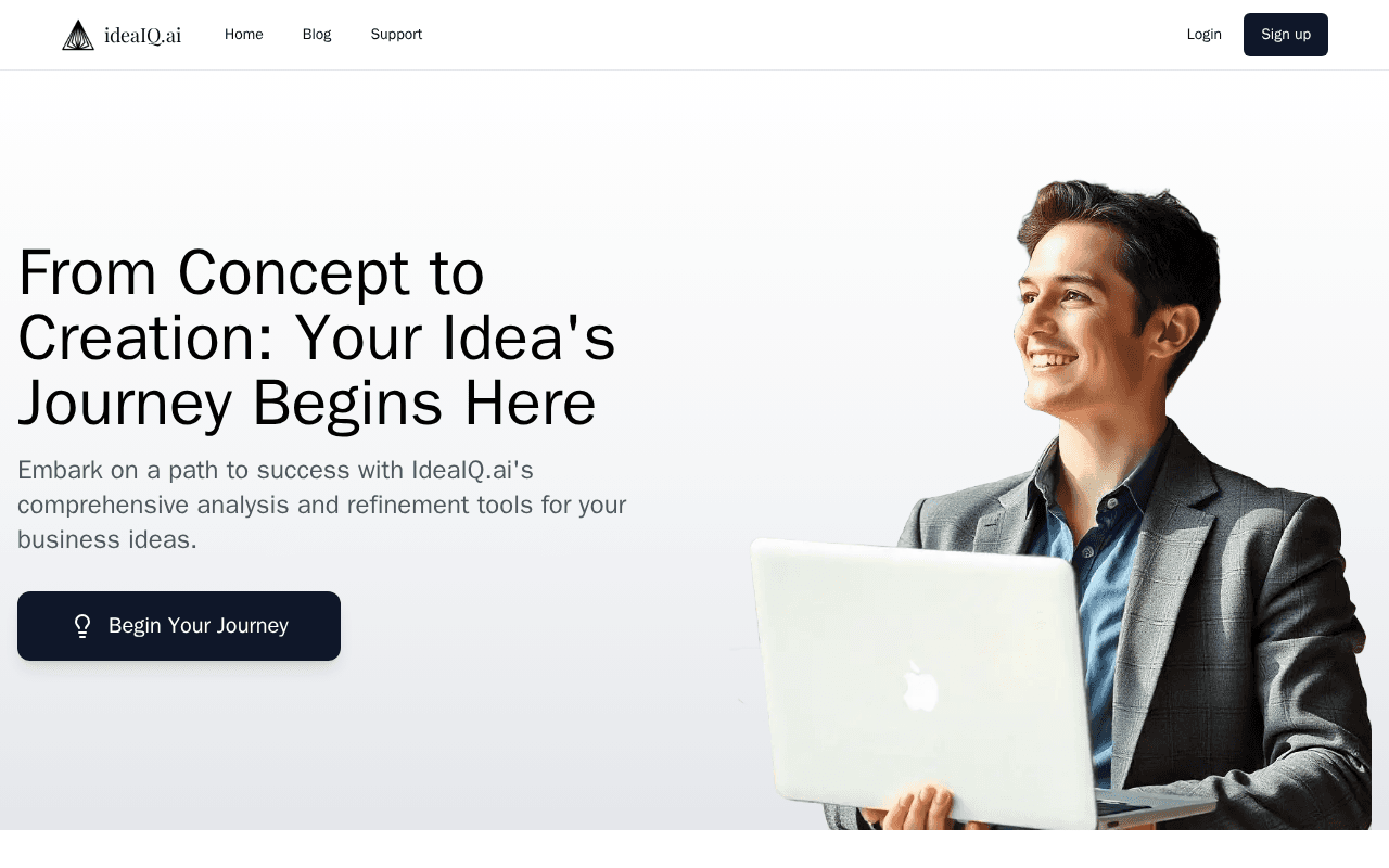 Screenshot of ideaiq.ai