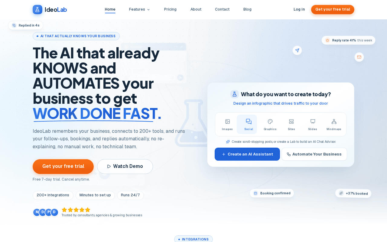 Screenshot of ideolab.ai