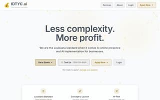 Screenshot of idtyc.ai
