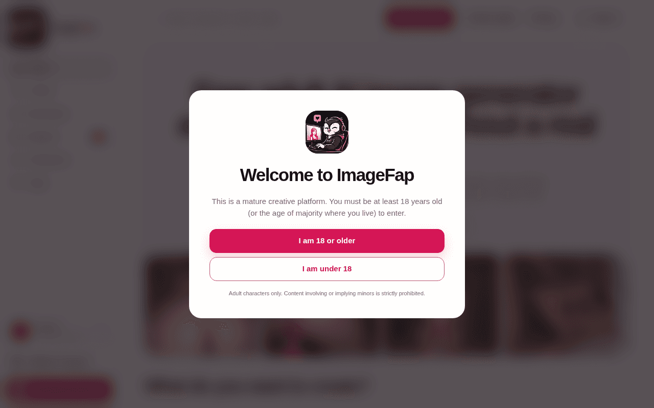 Screenshot of imagefap.ai