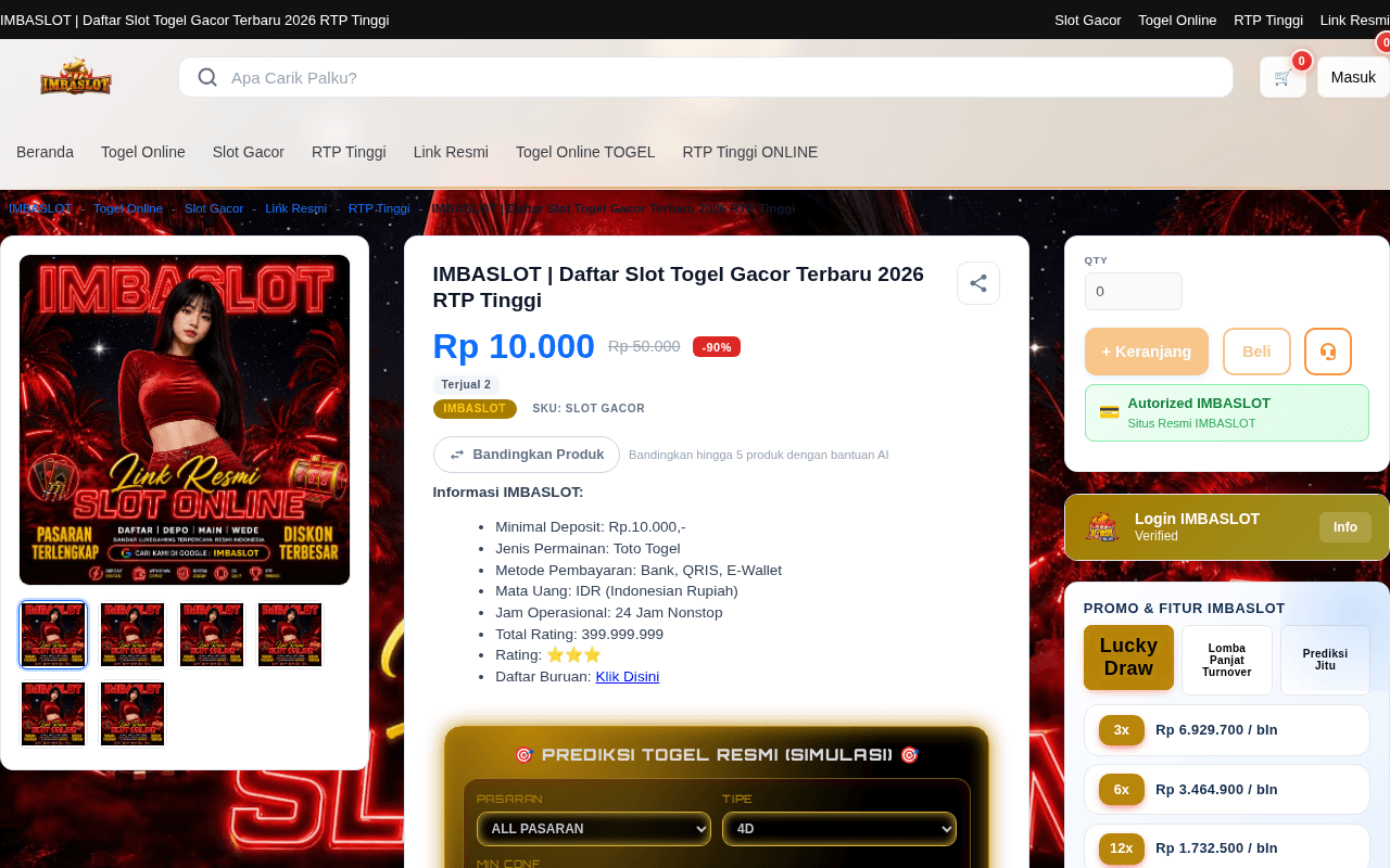 Screenshot of imbaslot.ai