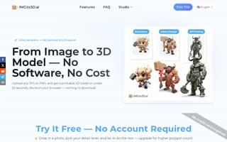 Screenshot of imgto3d.ai