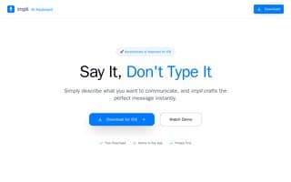 Screenshot of impli.ai