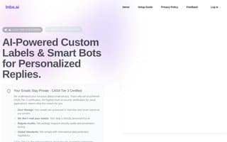 Screenshot of inba.ai