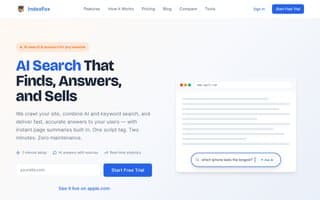 Screenshot of indexfox.ai