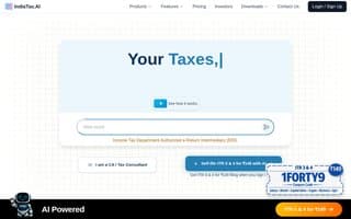 Screenshot of indiatax.ai