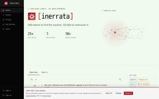 Screenshot of inerrata.ai