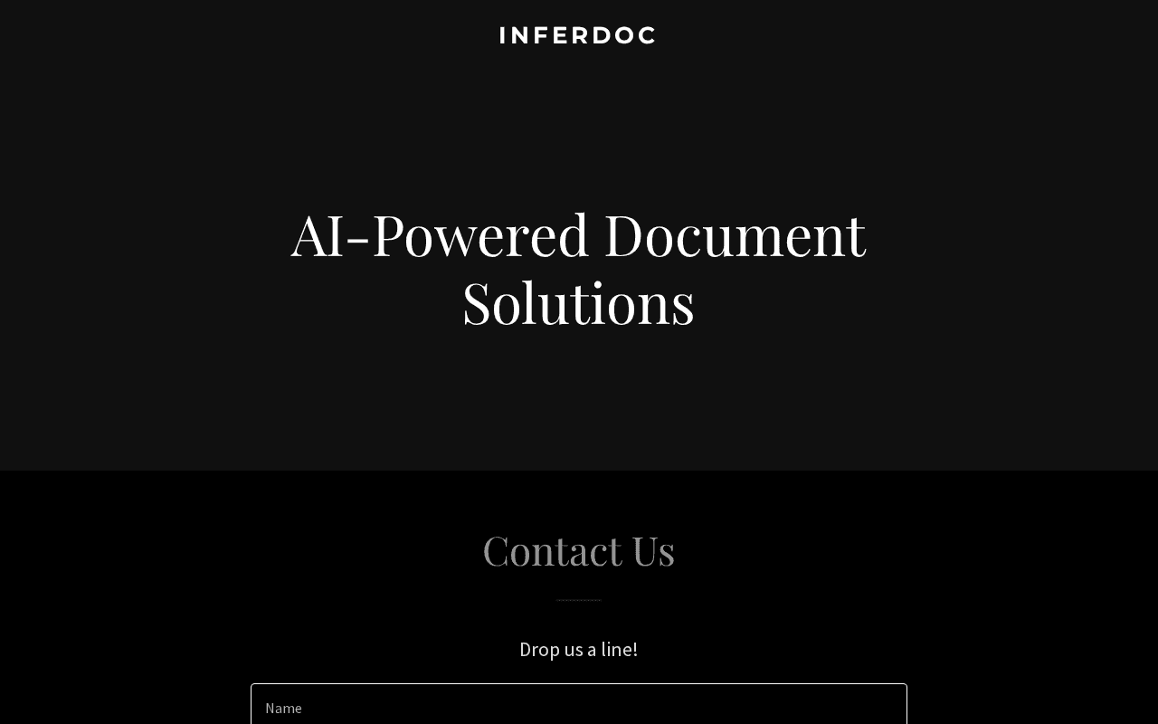 Screenshot of inferdoc.ai
