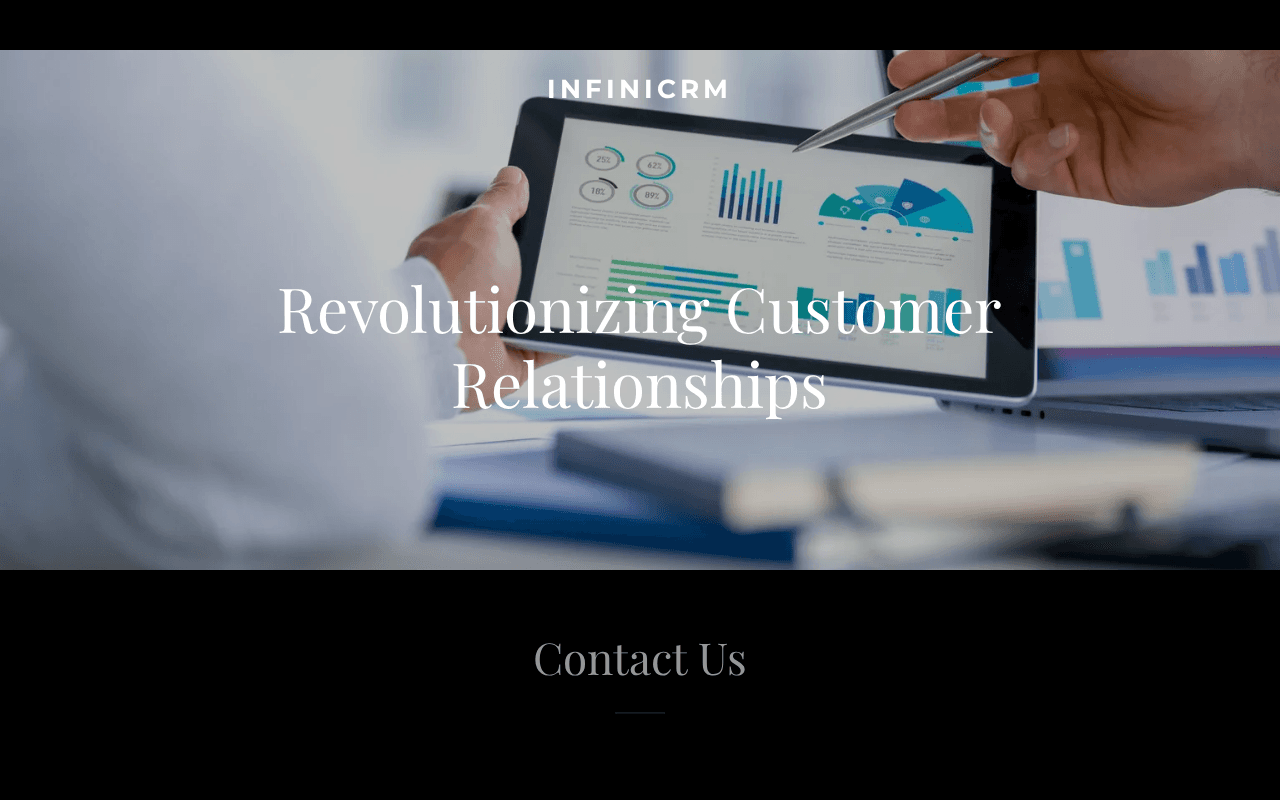 Screenshot of infinicrm.ai