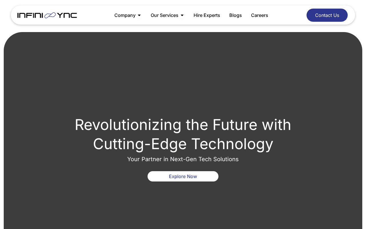 Screenshot of infinisync.ai