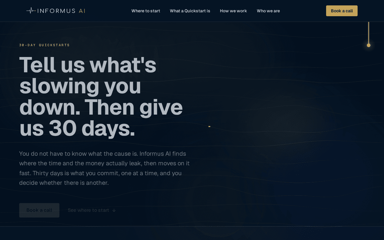 Screenshot of informus.ai