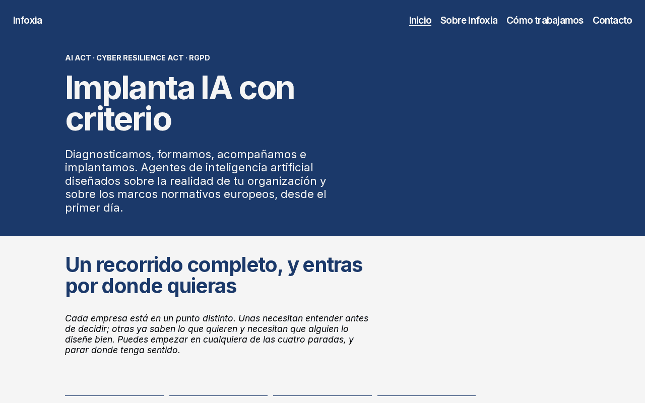 Screenshot of infoxia.ai