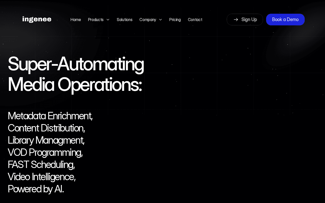 Screenshot of ingenee.ai