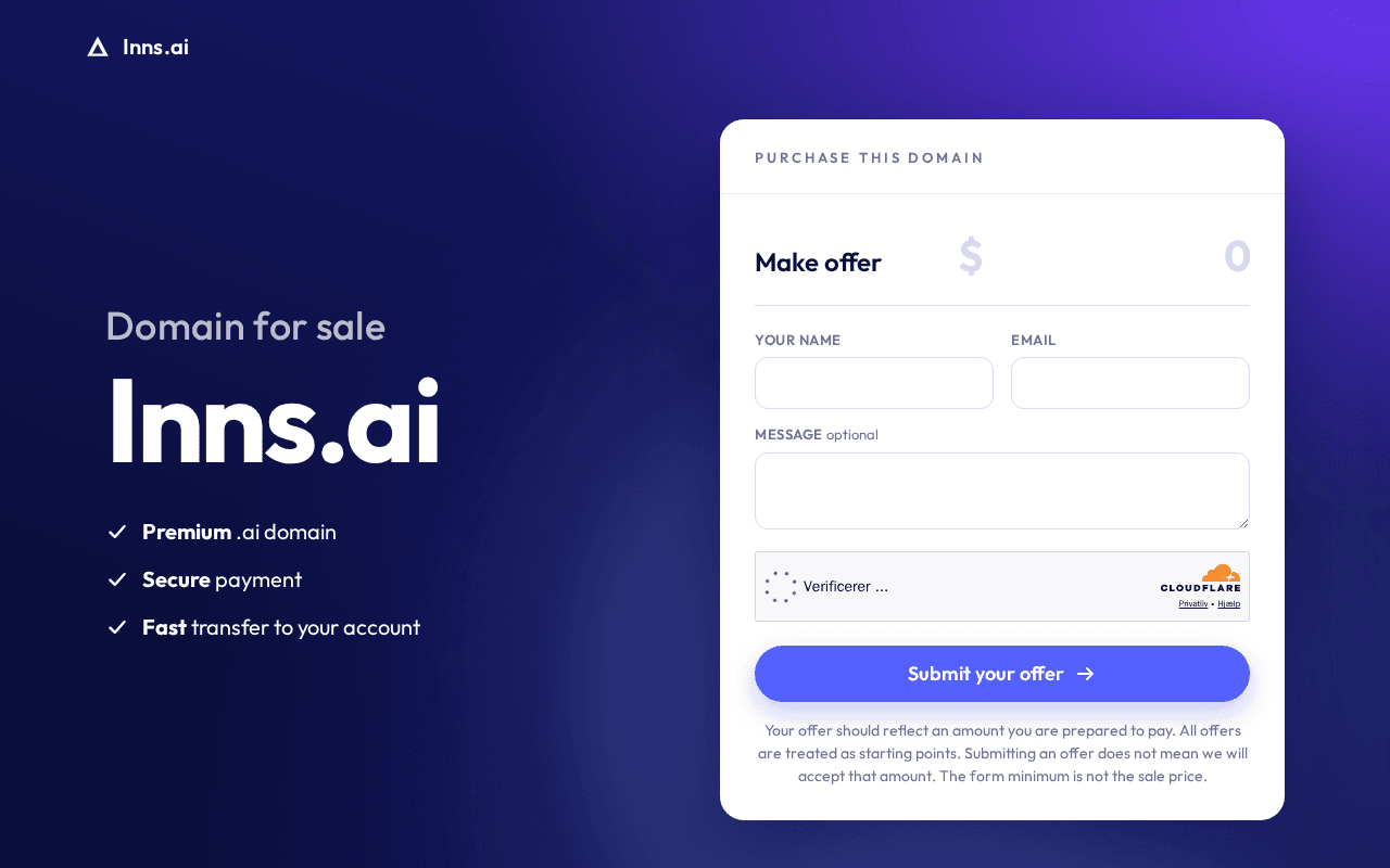 Screenshot of inns.ai