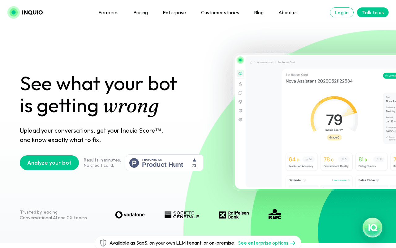 Screenshot of inquio.ai