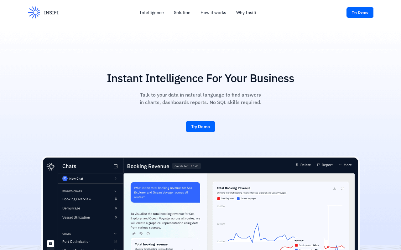 Screenshot of insifi.ai