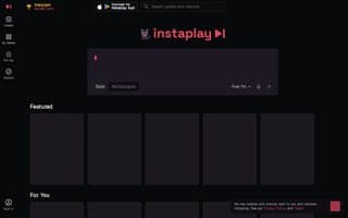 Screenshot of instaplay.ai