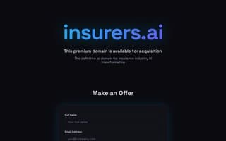 Screenshot of insurers.ai