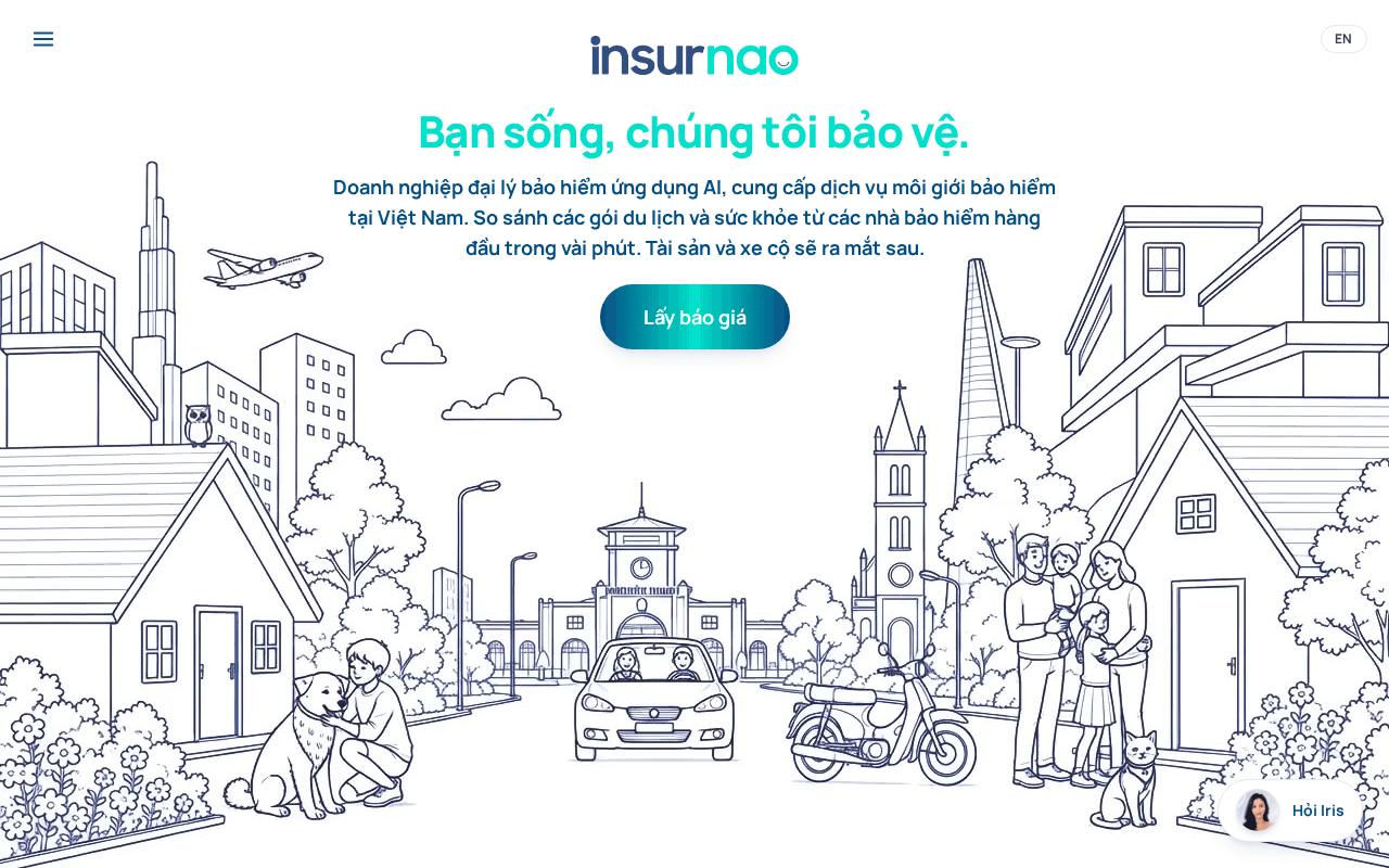 Screenshot of insurnao.ai