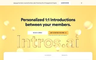 Screenshot of intros.ai