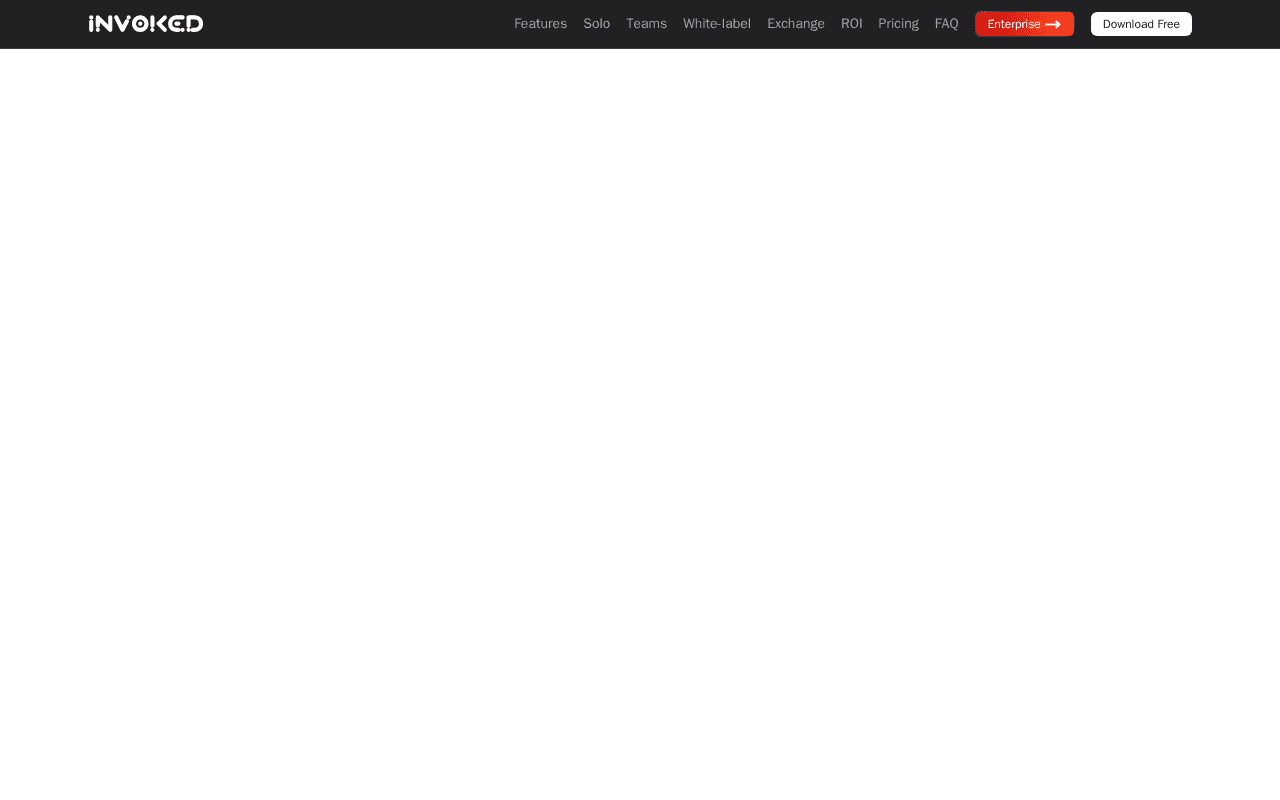 Screenshot of invoked.ai
