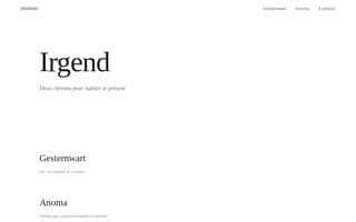 Screenshot of irgend.ai