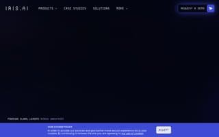 Screenshot of iris.ai