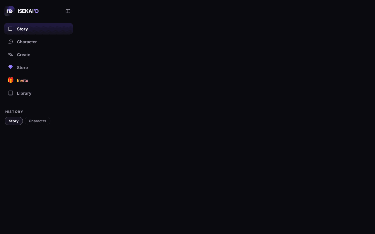 Screenshot of isekaid.ai