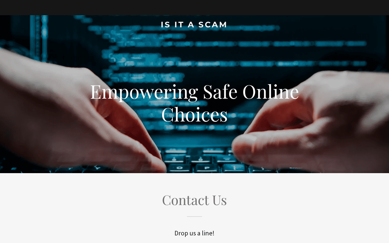Screenshot of isitascam.ai